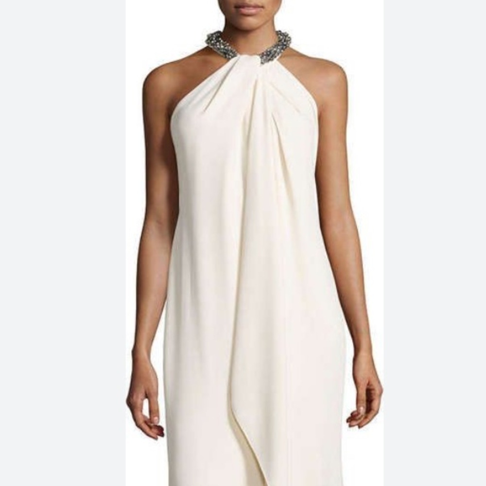 Calvin Klein Strapless Cream Dress